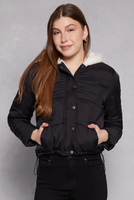 Faux Fur Lined Puffer Jacket