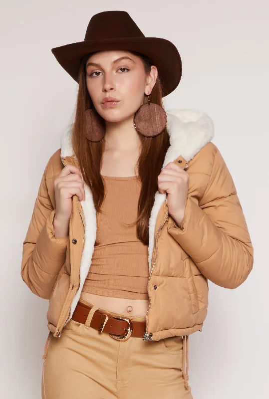 Faux Fur Lined Puffer Jacket