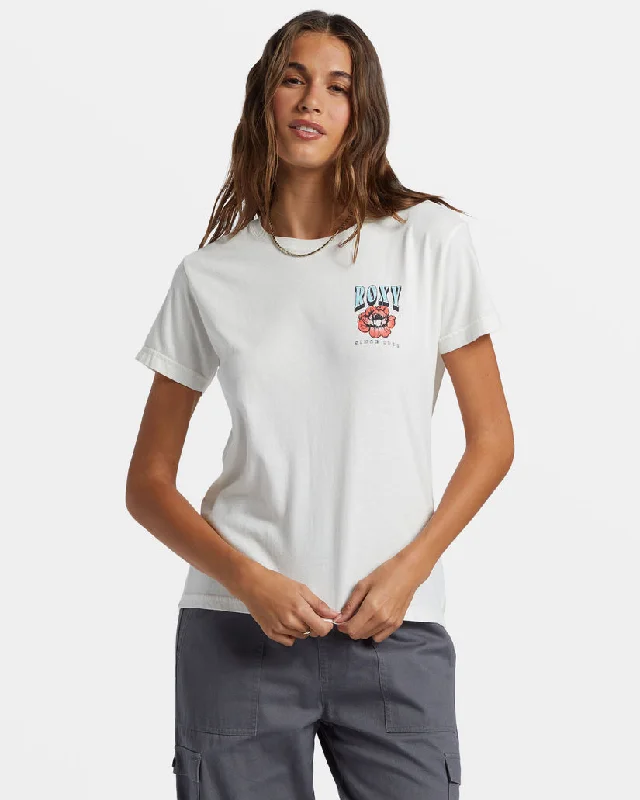 Roxy Iconic Sun Tee-Snow White