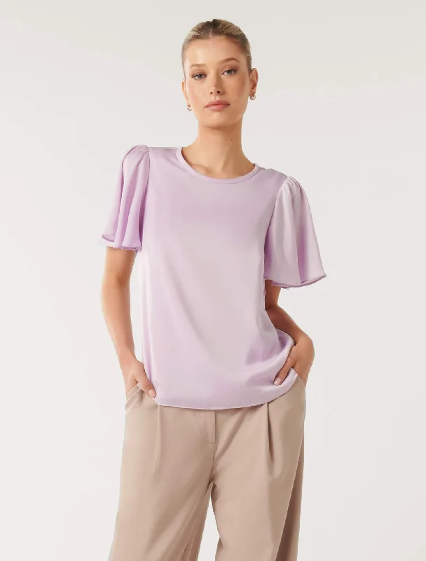 Wanda Woven Flutter T-Shirt