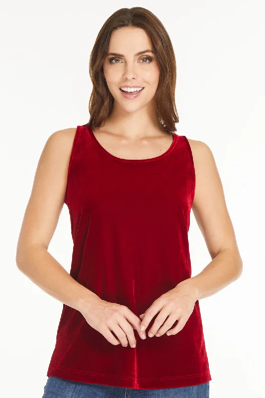 Scarlet Velvet Tank