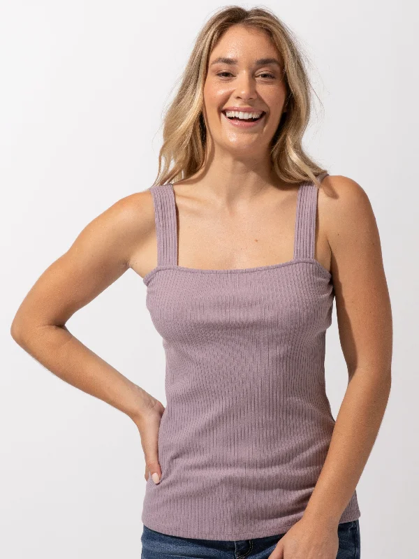 Roxanna Square Neck Rib Tank