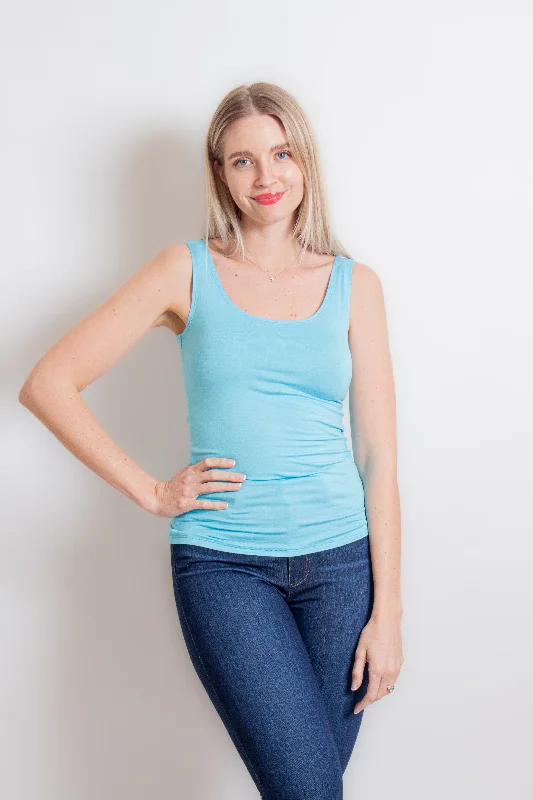 Aqua Short Tank Top