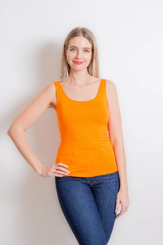 Orange Short Tank Top